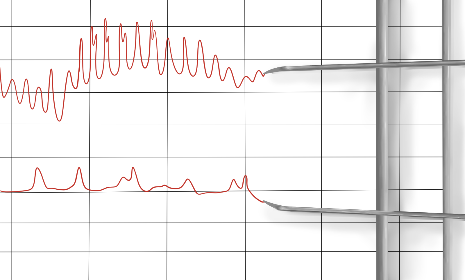 Hand drawn lie detector for social media and email promotion featuring a lie detector lab.